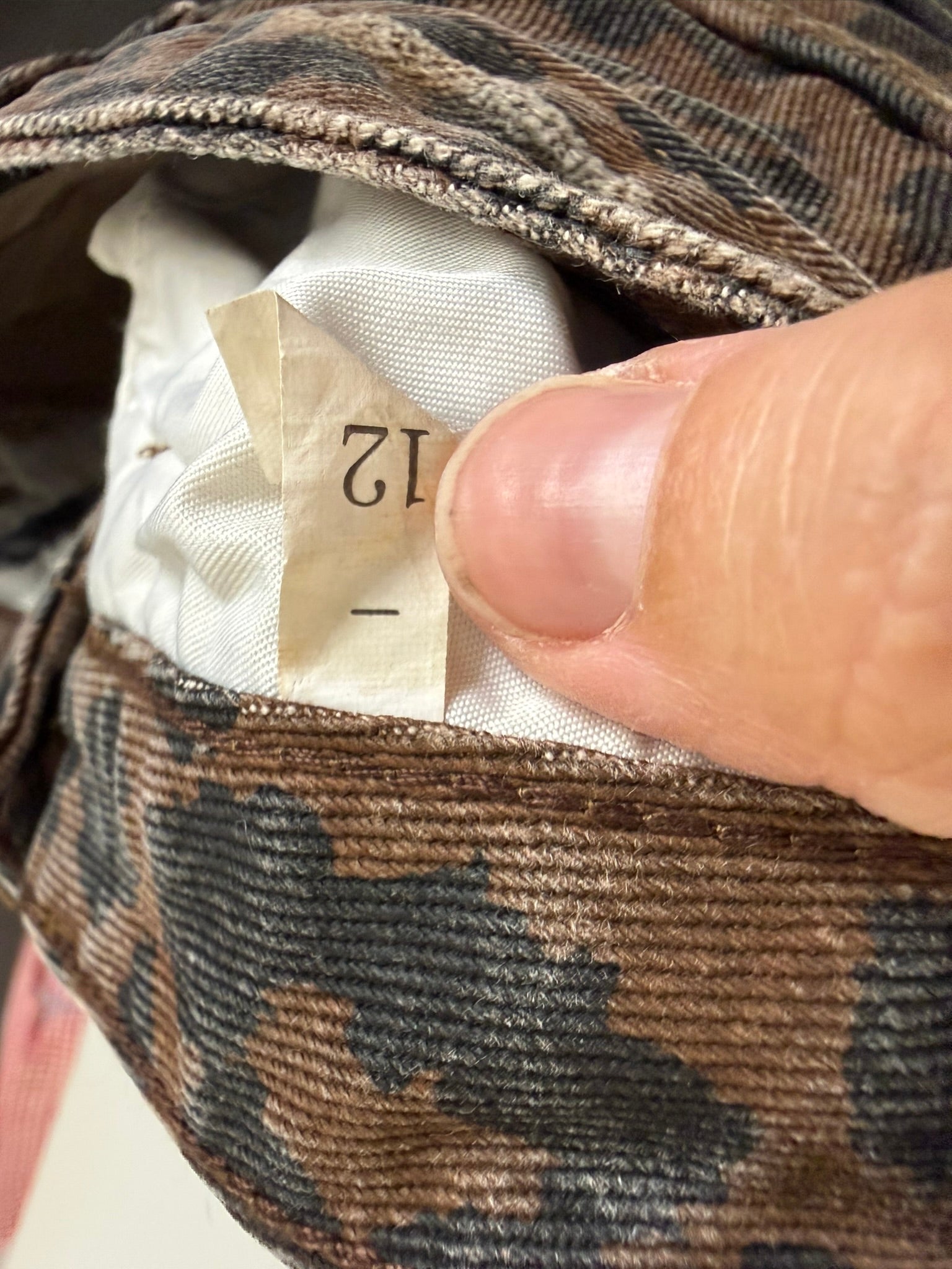 AC FOR AG - Rok - panterprint, denim, knoopsluiting - XS