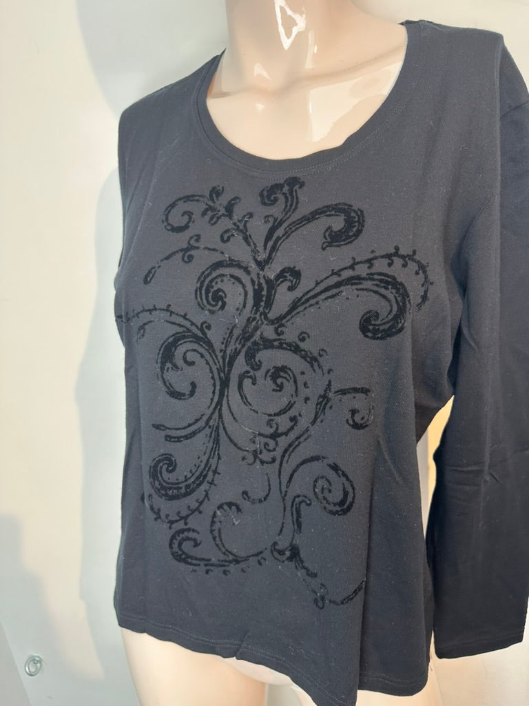 Freya zwarte longsleeve maat 40