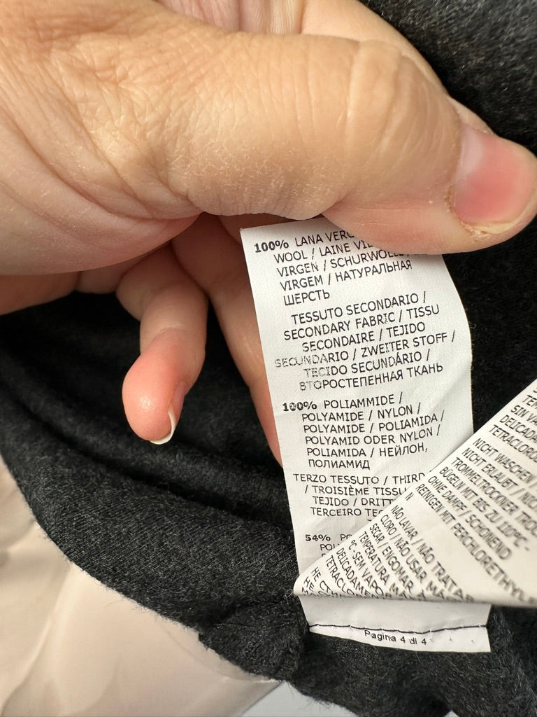 Blumarine wollen grijze jurk maat 38 (IT44)