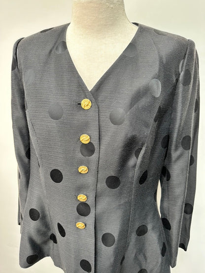 FINK vintage blouse met polkadots maat 42