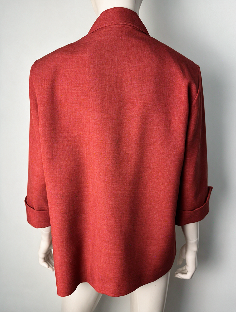 Setter Lady - Blazer - rood, reverskraag, 3/4 mouw - XL