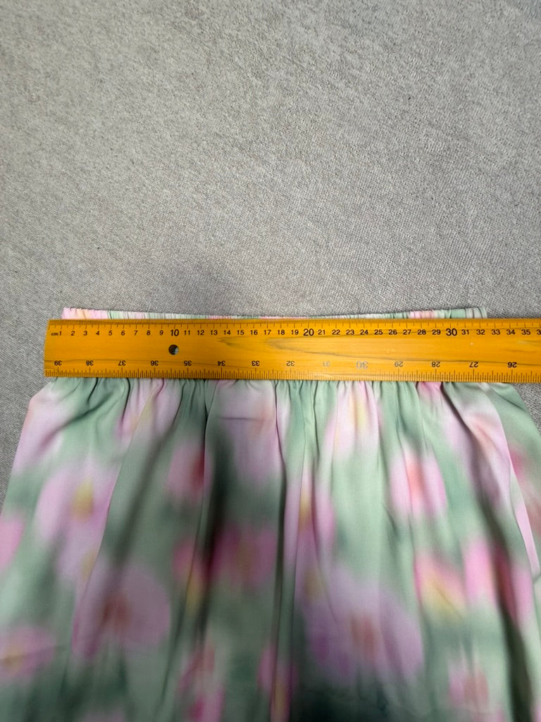 Another-Label - Rok - bloemenprint, elastische tailleband, soepelvallend - S