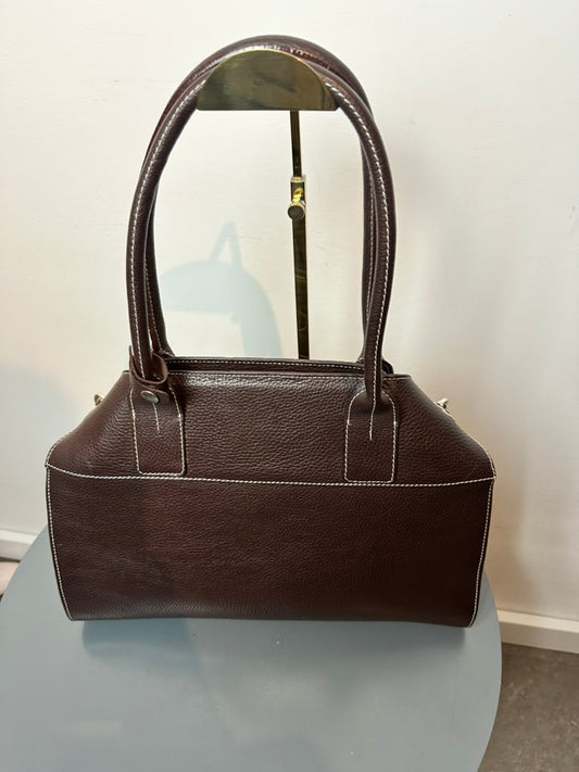 Tod's Handtas chocoladebruin van leder