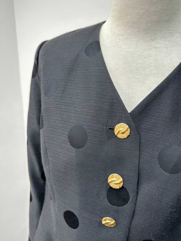 FINK vintage blouse met polkadots maat 42