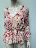 Twinset gebloemde top maat xs