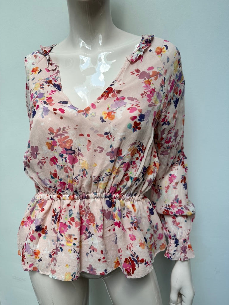 Twinset gebloemde top maat xs