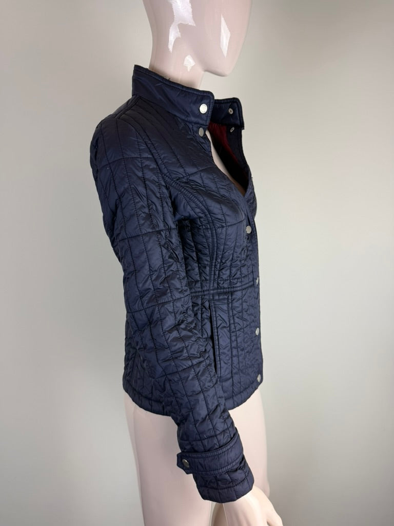 Tommy Hilfiger - Tussenjas - navyblauw, gewatteerd, drukknopen - XS