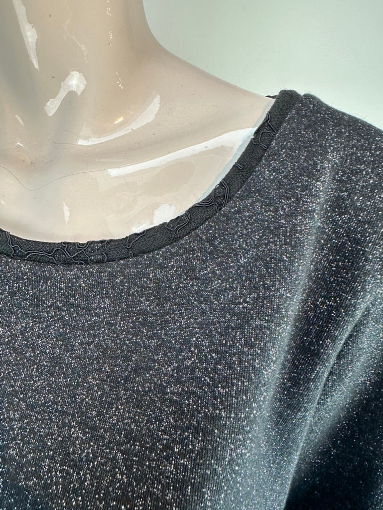 Liu Jo zwarte top met kant maat L