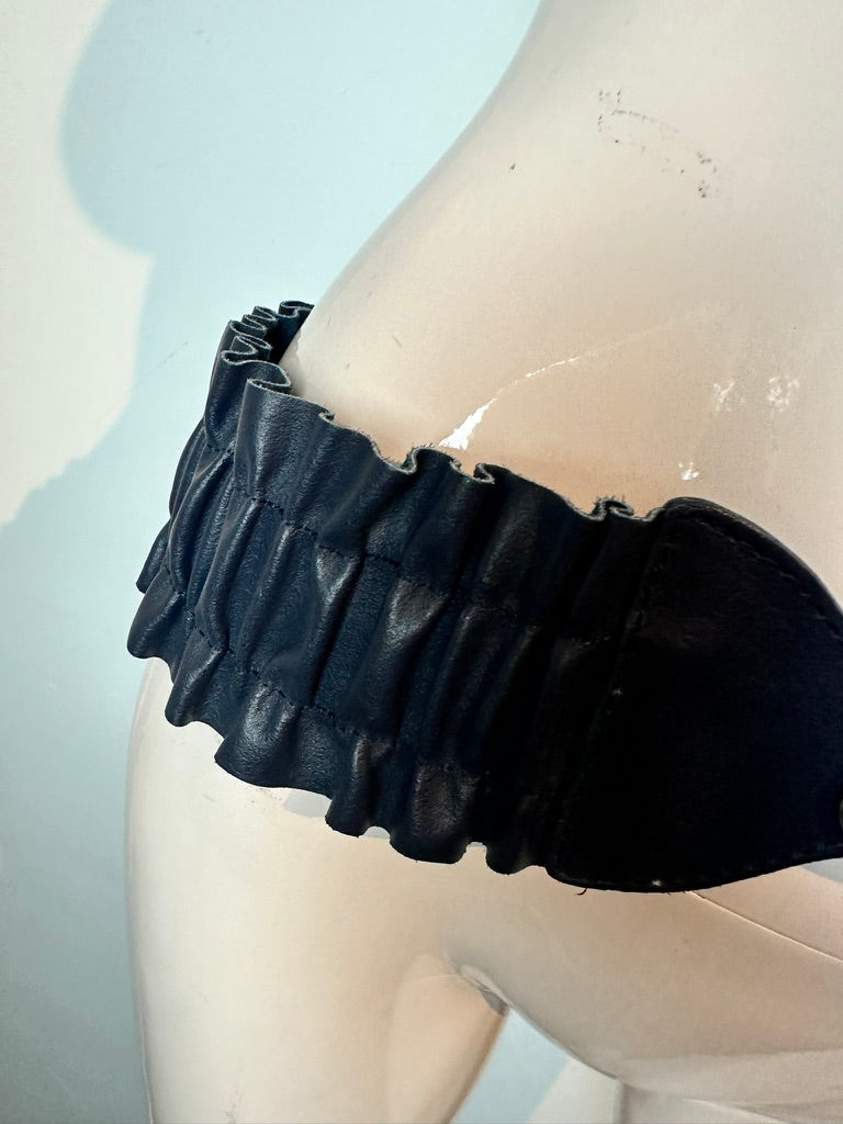 Riem - zwart, elastisch, strikdetail - XL
