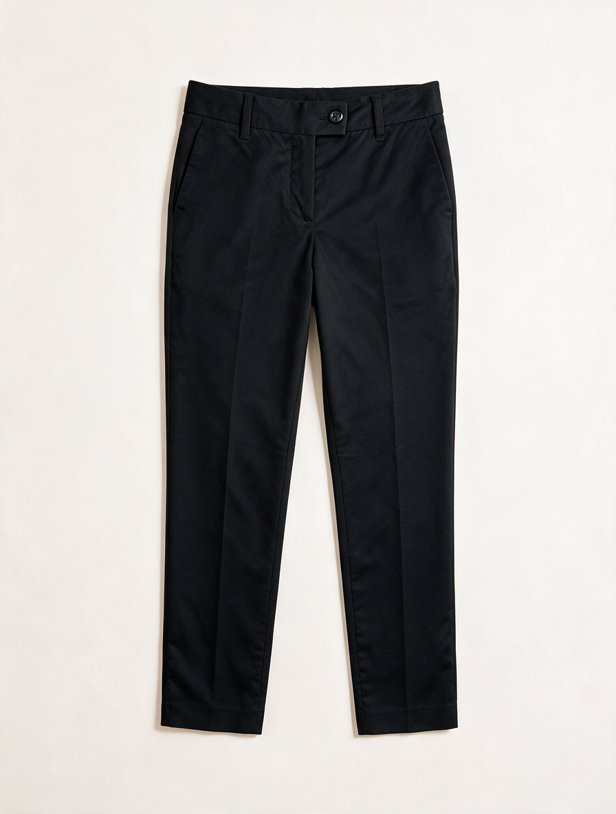 MOSCHINO CHEAPANDCHIC - Broek - zwart, slanke pasvorm, lichte glans - S