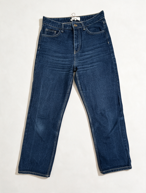 ba&sh - Broek - blauw, denim, rechte pijp - S