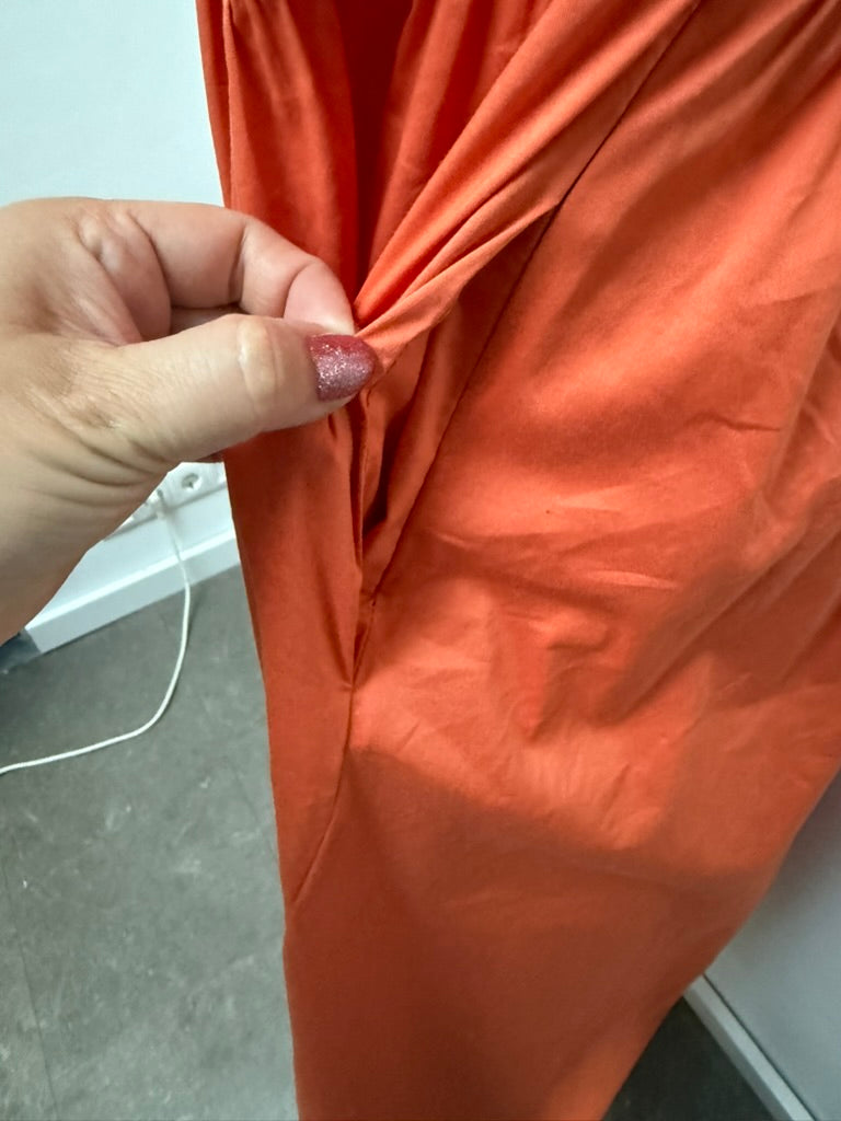 FFC - Jurk - oranje, A-lijn, midi-lengte - S