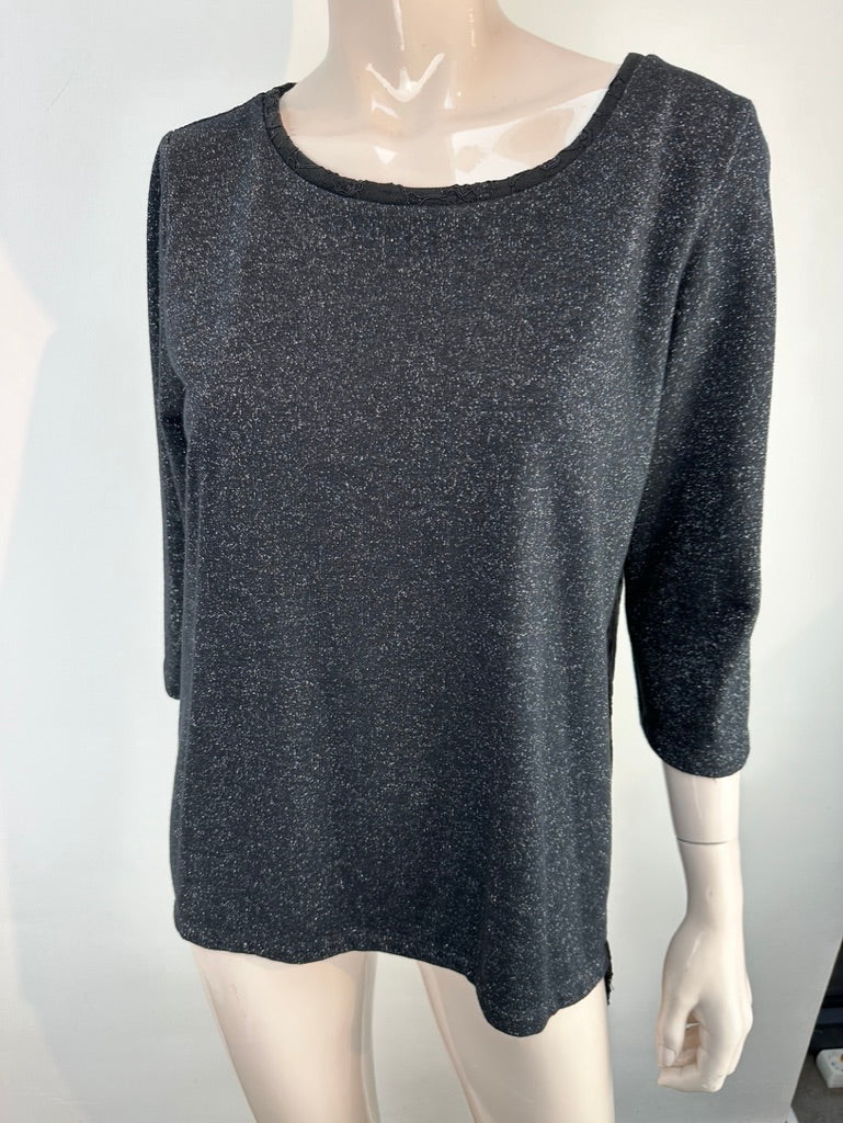 Liu Jo zwarte top met kant maat L