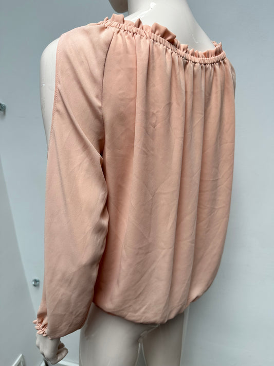 Esqualo roze top met cutouts maat 36