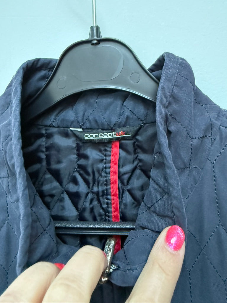 concept uk - Bodywarmer - blauw, gewatteerd, ritssluiting - XL