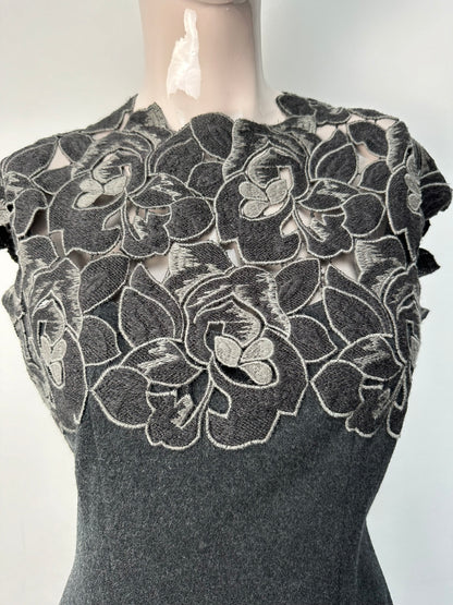Blumarine wollen grijze jurk maat 38 (IT44)