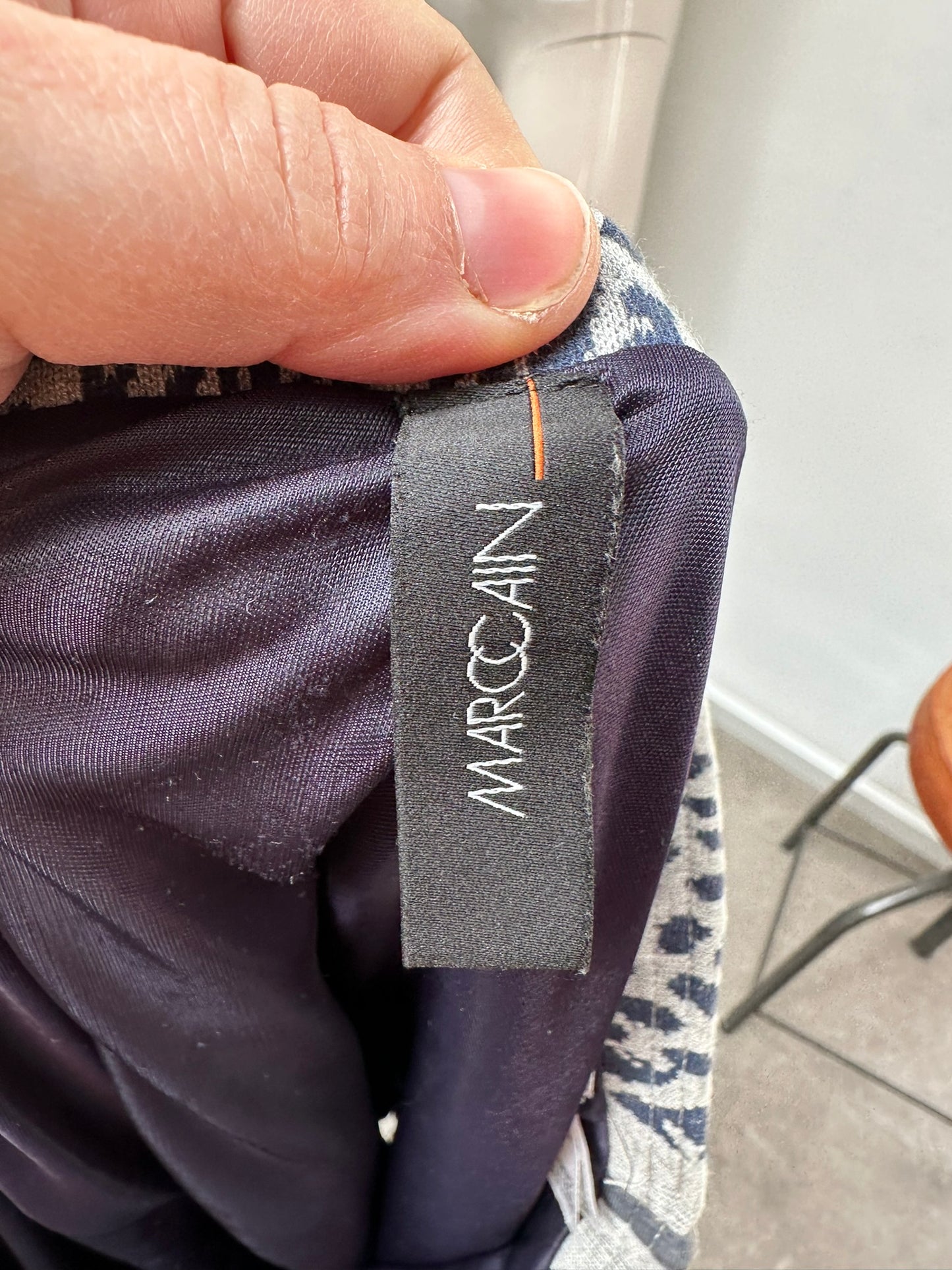 Marc Cain Rok maat N3 blauw, beige