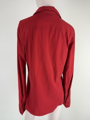 HART by Helena hart - Blouse - rood, klassieke kraag, knoopsluiting - M