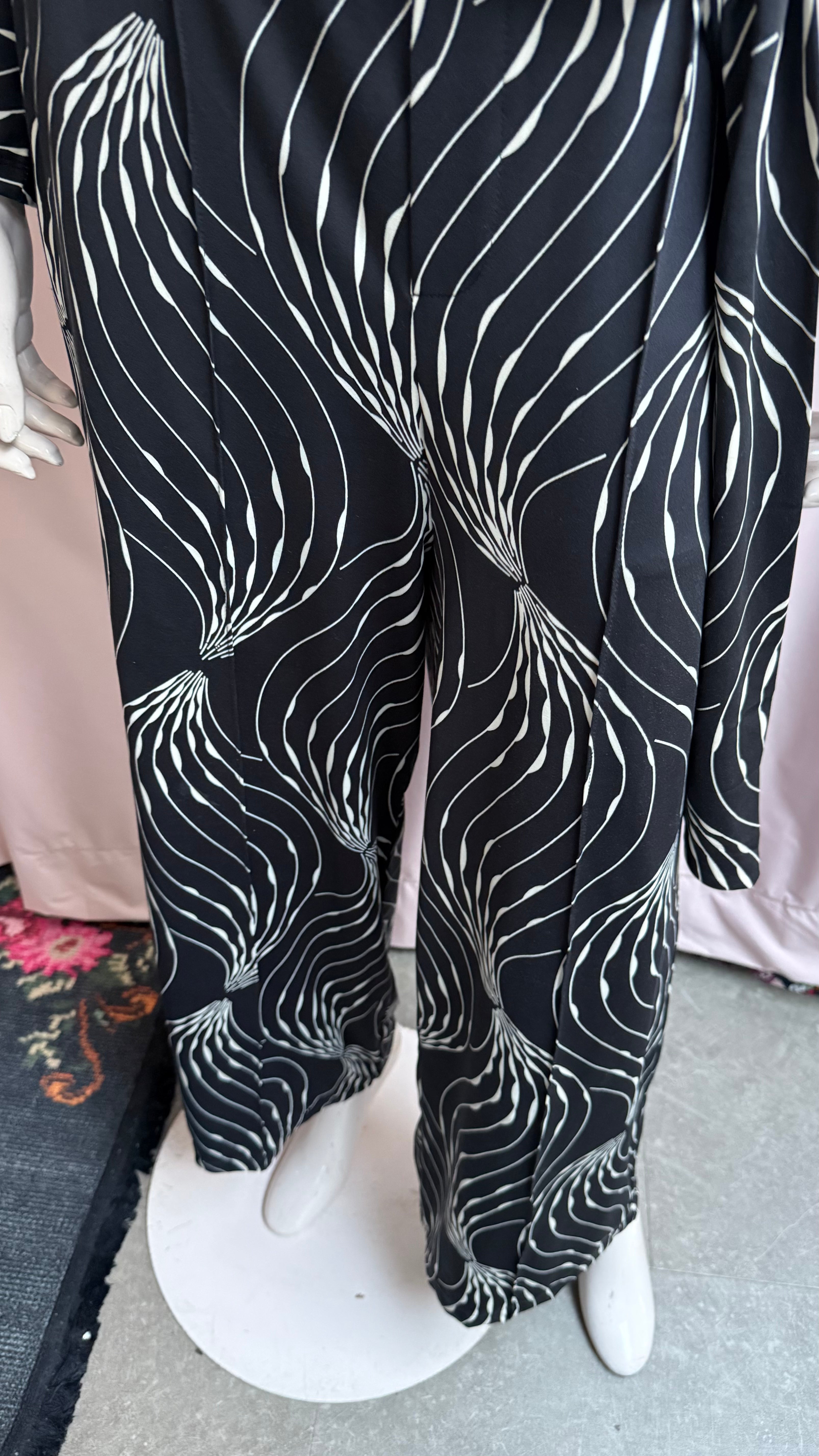 K-design Jumpsuit maat M Zwart en beige