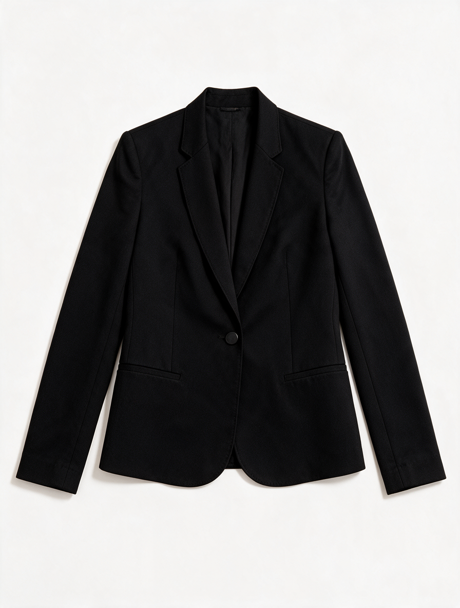 WE - Blazer - zwart, getailleerd, enkele knoopsluiting - L