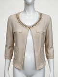 AIRFIELD - Vest - lichtbeige, opengewerkt mesh, zonder sluiting - S