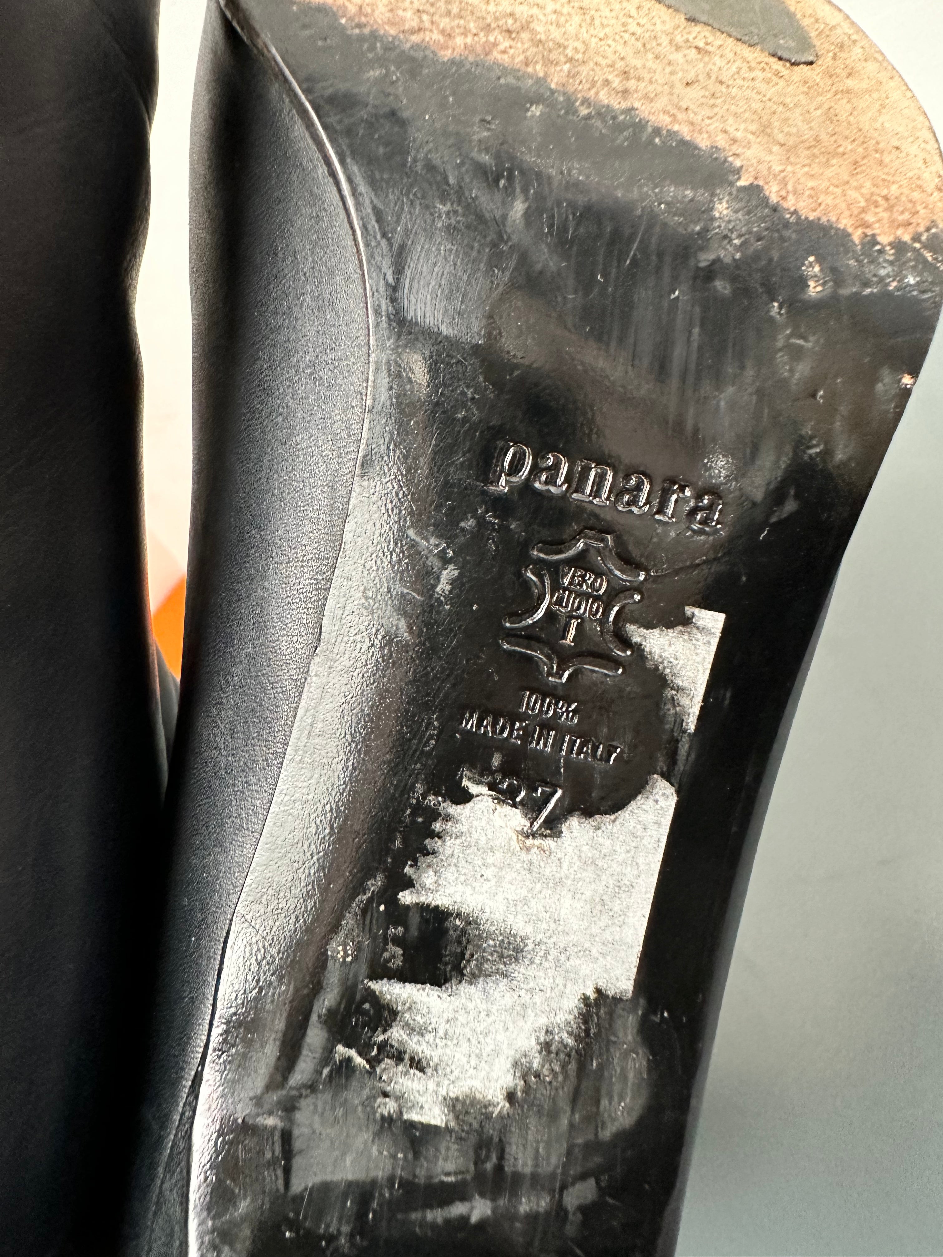 Panara blauwe enkellaarsjes maat 37