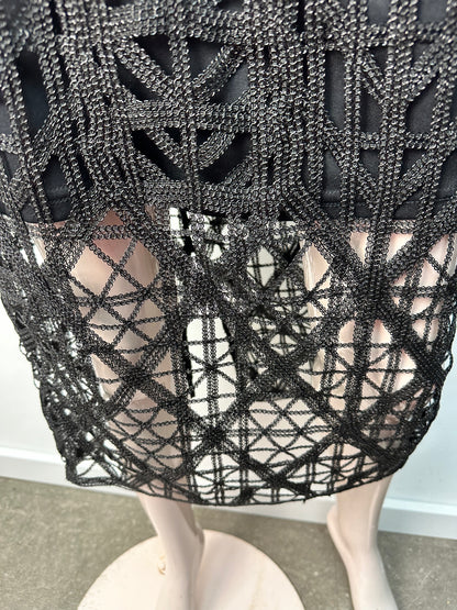 River Island opengewerkte rok maat 40