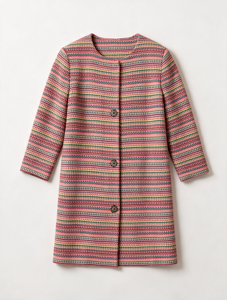 RENÉ LEZARD - Blazer - meerkleurig, gestreept, drie knopen - S