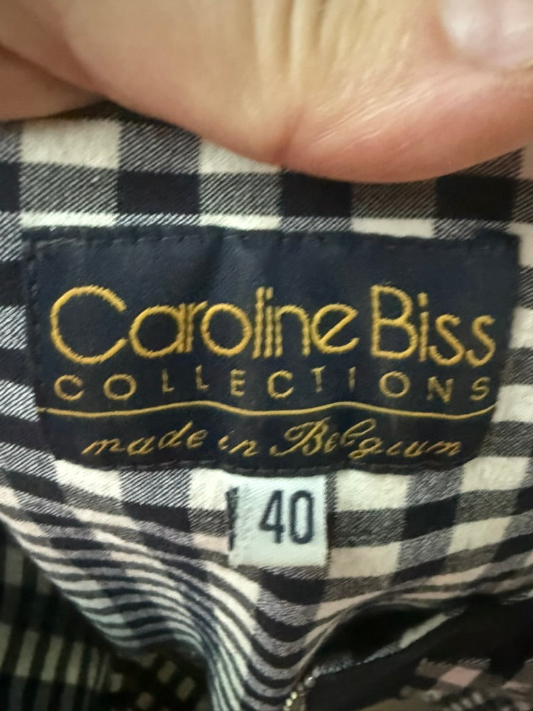 Caroline Biss - Jurk - zwart-wit geruit, mouwloos, ritssluiting voor - L