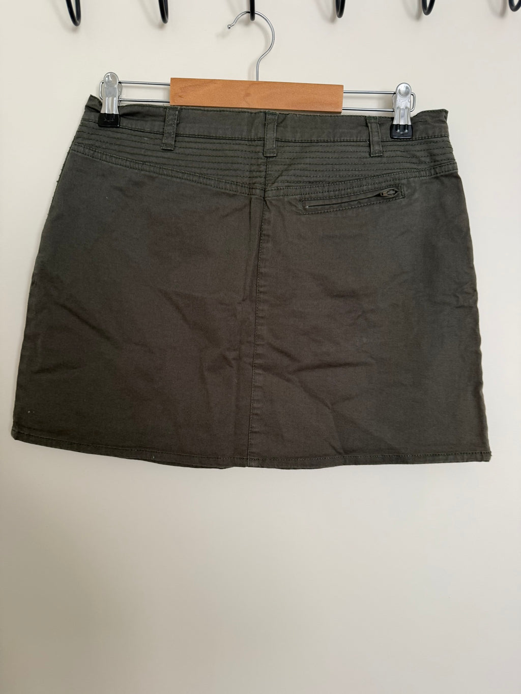 Fusalp - Rok - bruin/khaki, mini, badge-detail - S