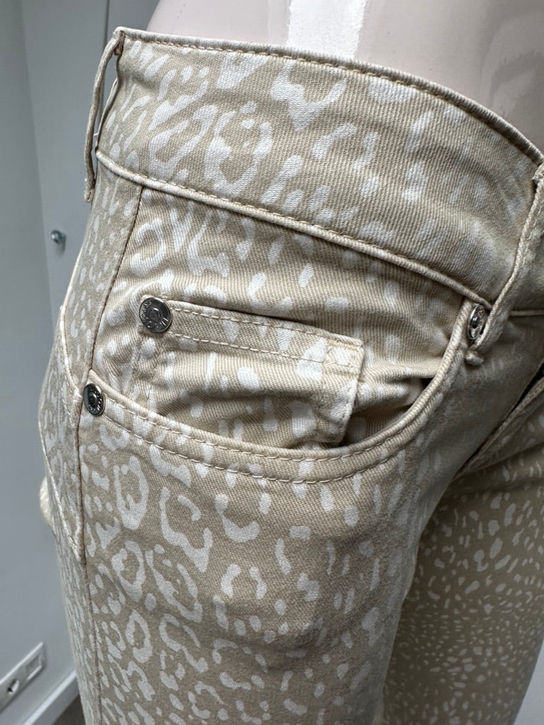 Liu Jo bedrukte beige jeans maat XS