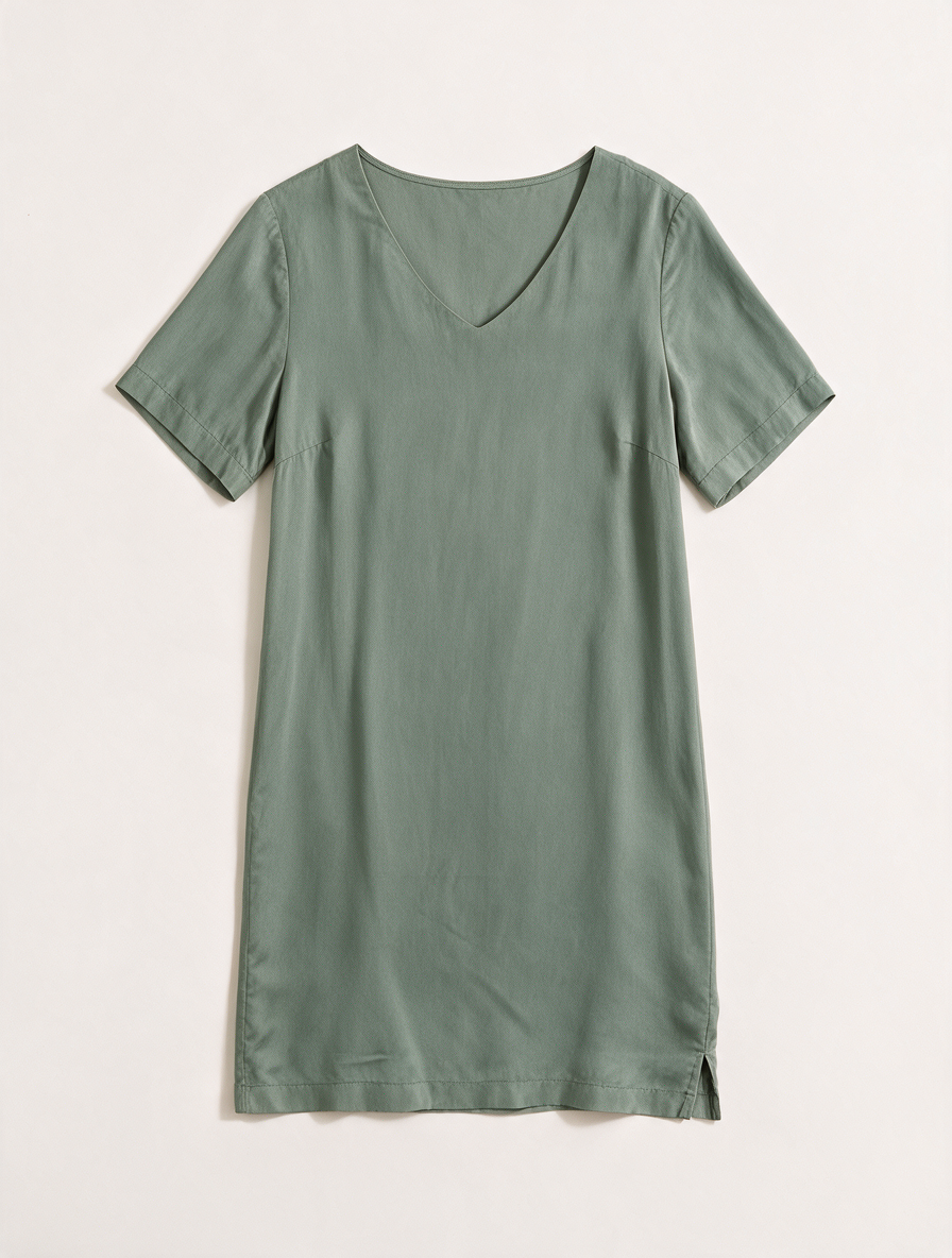 SISSY-BOY - Jurk - groen, V-hals, korte mouwen - S
