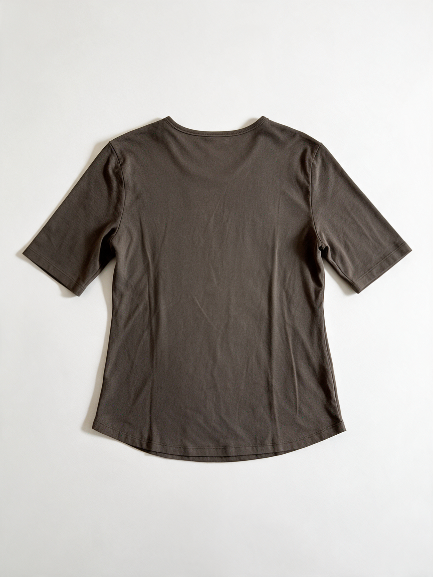 VIA APPIA - T-shirt - grijs, ronde hals, korte mouw - L