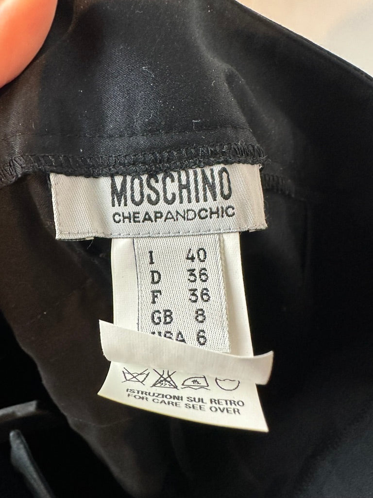 Moschino Pantalon maat 36 zwart