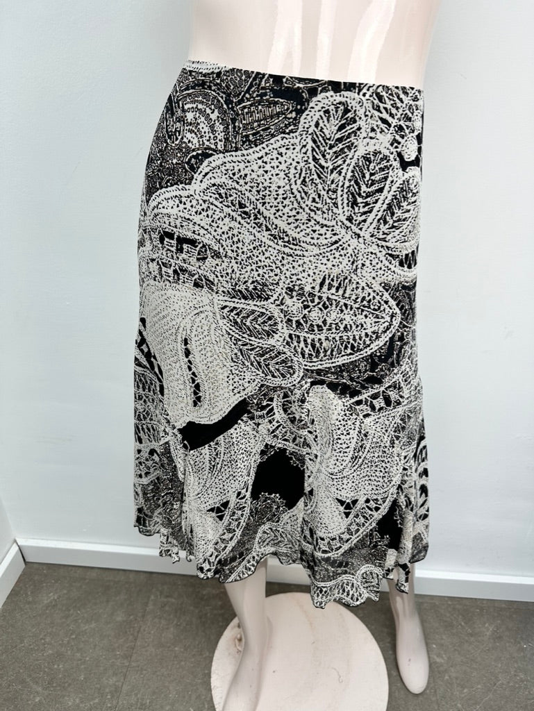 Elisa Cortes zwart witte rok maat 42