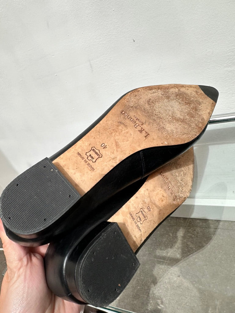 L.K. Benett zwarte ballerina met punt maat 40