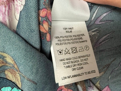 Essentiel Antwerp bloemenblouse maat 40 – soepelvallende top met kleurrijke floral print