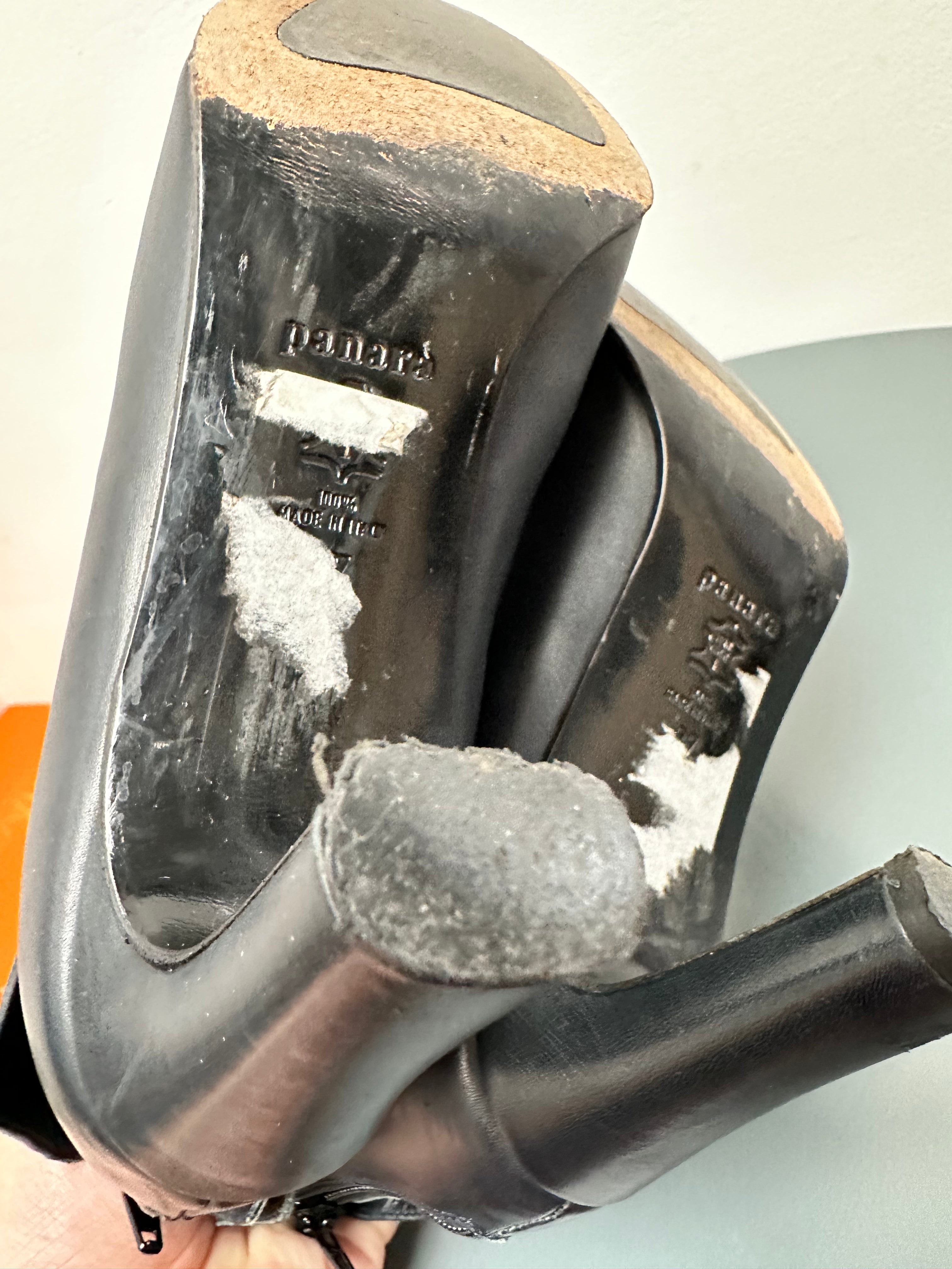 Panara blauwe enkellaarsjes maat 37