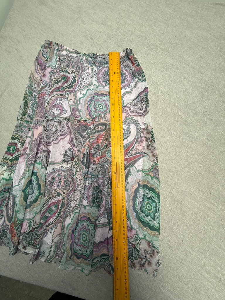 GERRY WEBER - Rok - paisleyprint, A-lijn, elastische tailleband