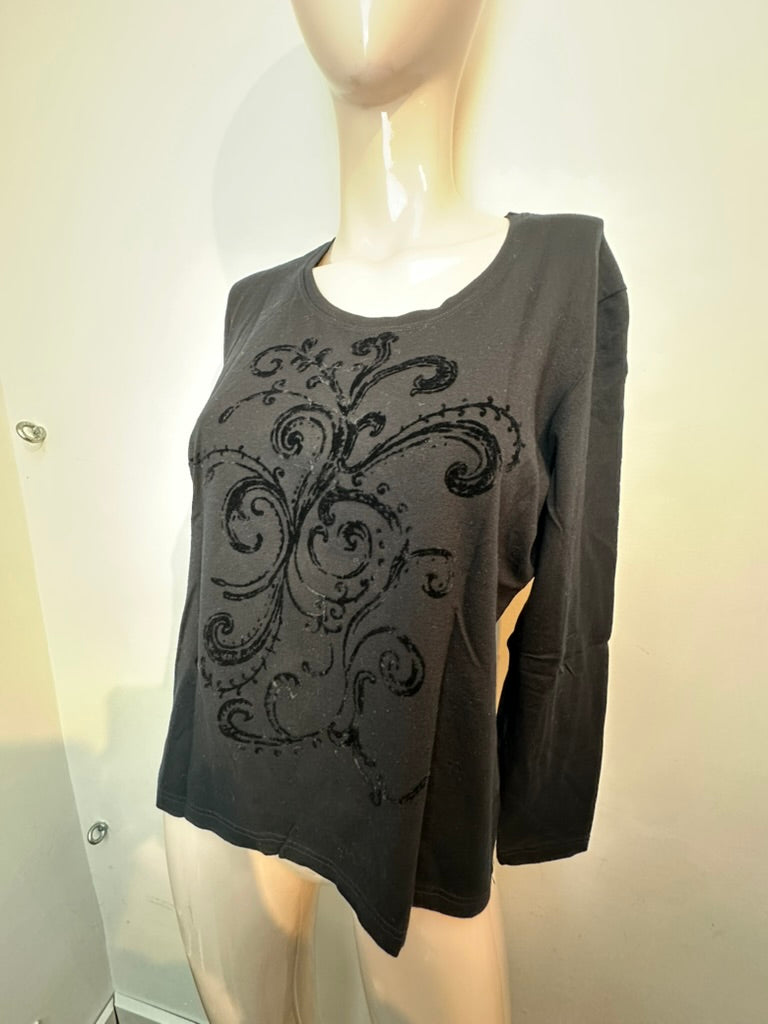 Freya zwarte longsleeve maat 40