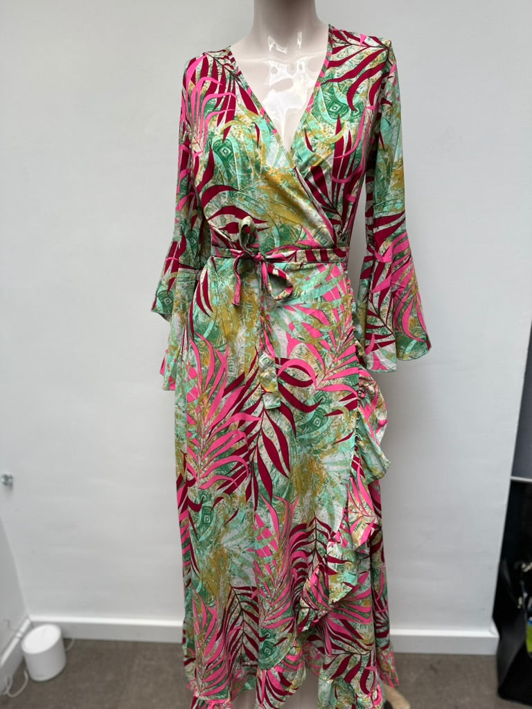 Purple Queen wikkeljurk boho stijl maat 1