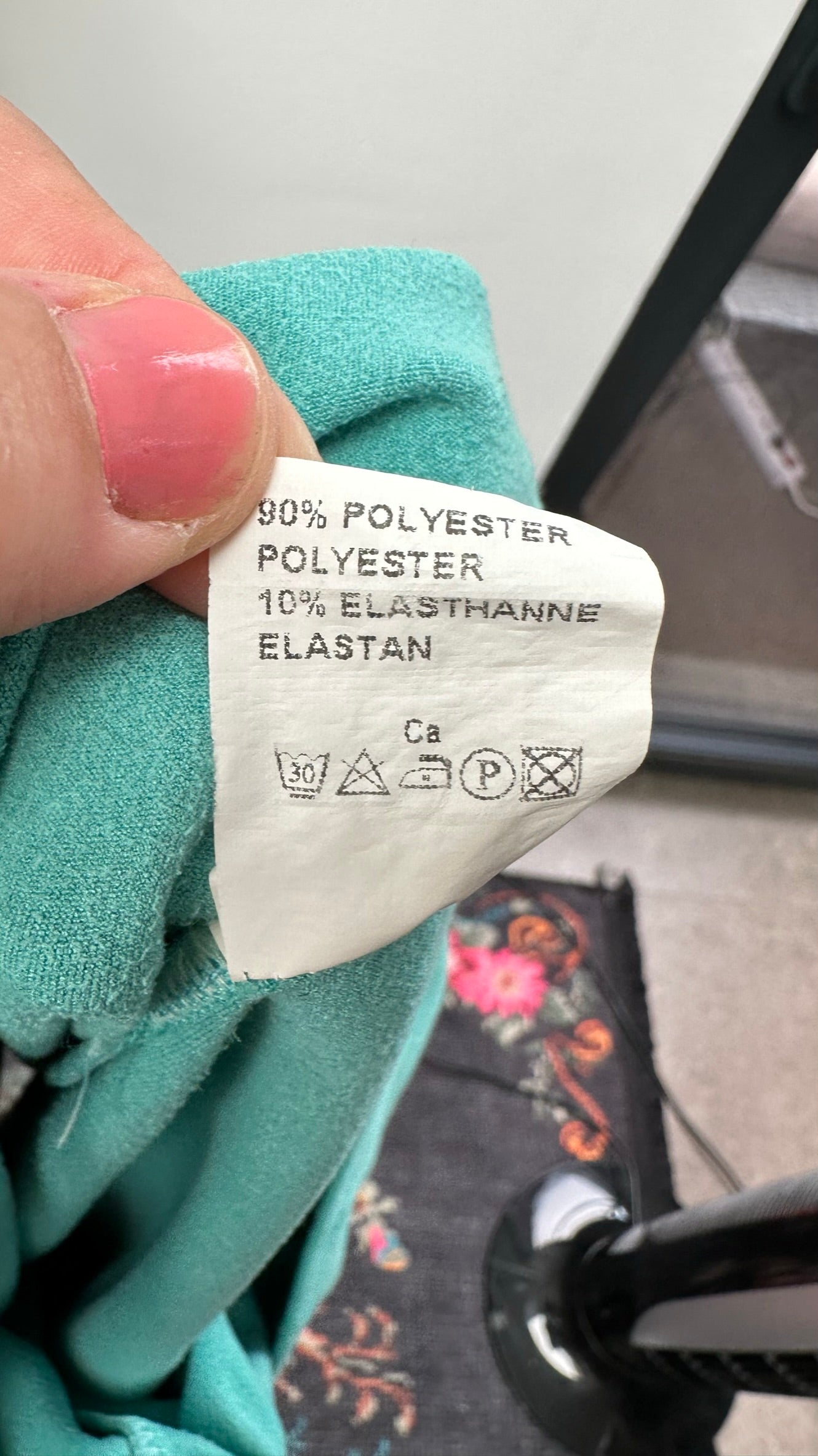 Jeff Gallano turquoise jurk maat 2