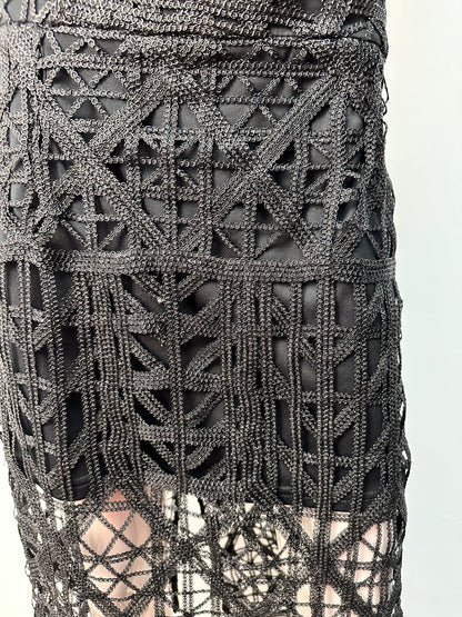 River Island opengewerkte rok maat 40