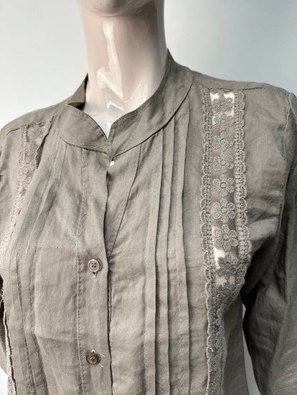 Made In Italy Blouse maat 40 grijs