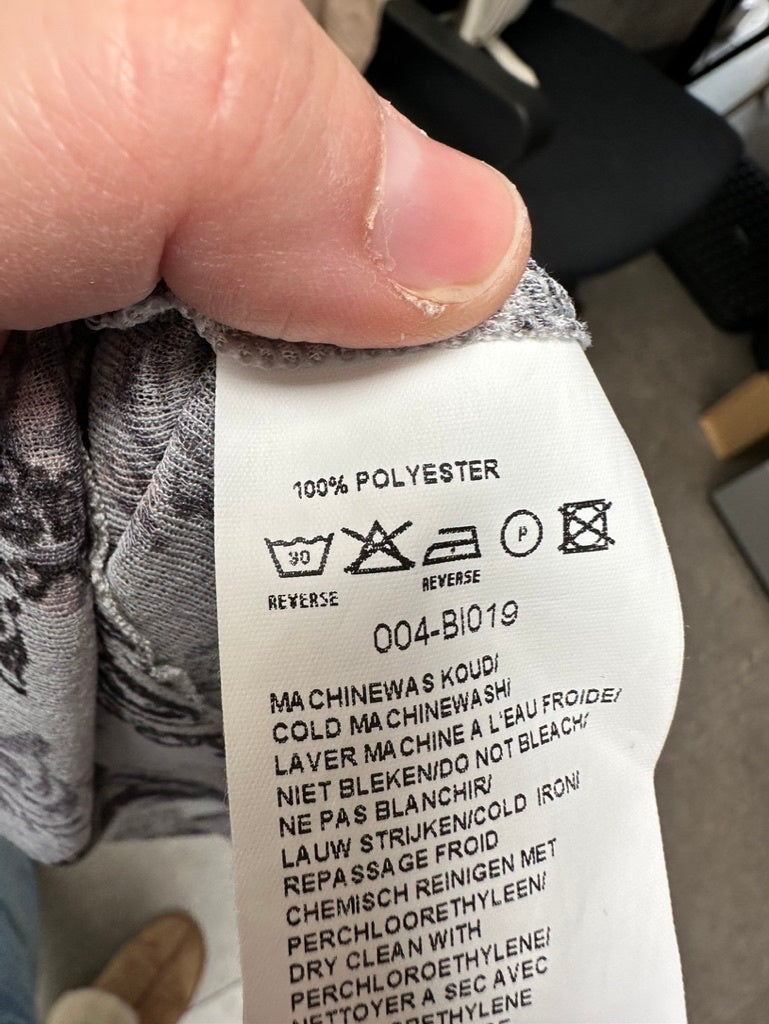 Bandolera Blouse maat 40 grijs; zwart