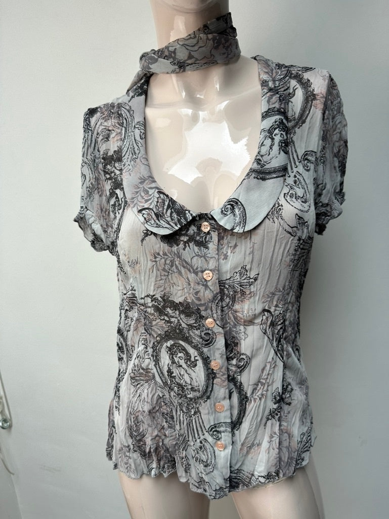 Bandolera Blouse maat 40 grijs