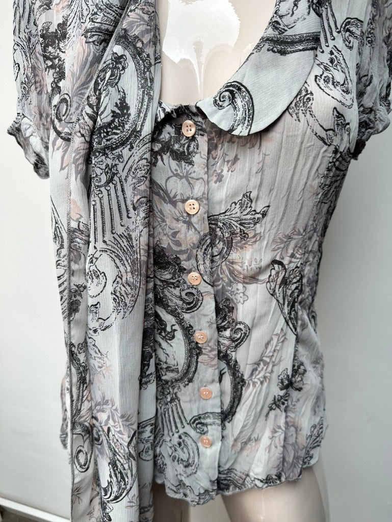 Bandolera Blouse maat 40 grijs