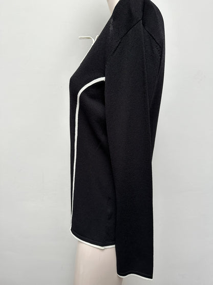 Taifun Trui maat 40 zwart; wit