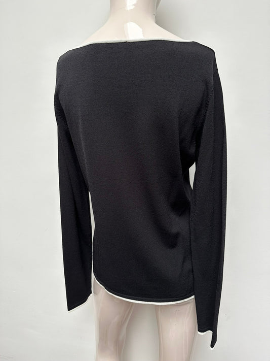 Taifun Trui maat 40 zwart; wit