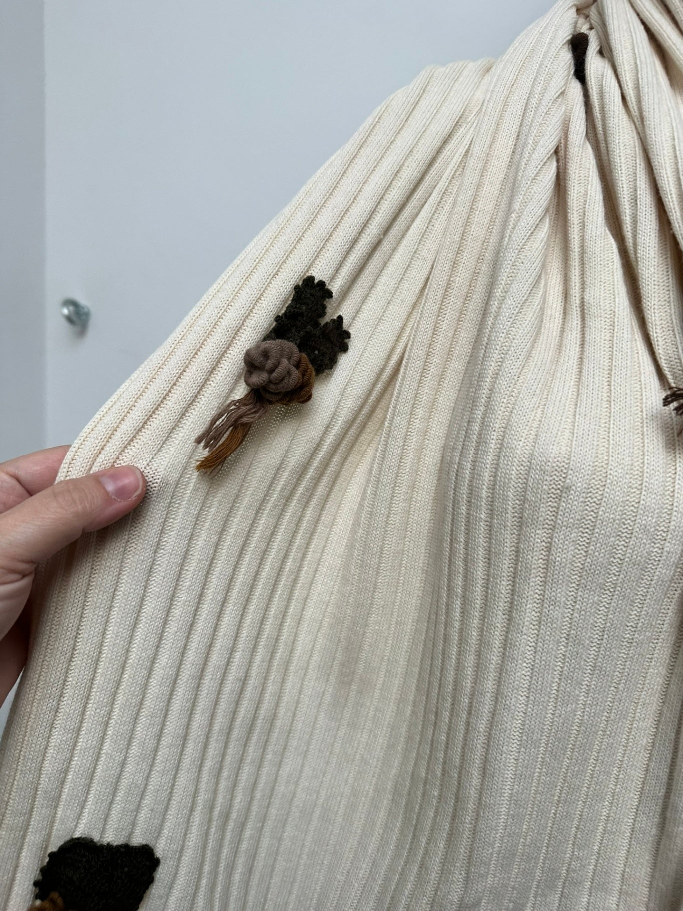 Victor Bitton Sjaal maat one size creme